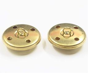 img 2 attached to 🔘 Metal Blazer Button Set - 14-Piece for Blazers, Suits, Sport Coats, Uniforms, Jackets in Gold, Sizes 15mm and 20mm