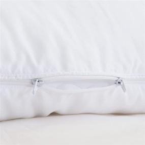 img 1 attached to 🛏️ Soft Filling Pillowcases with Zipper Closure - Ideal for Three Geese