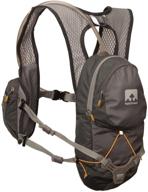 🎒 nathan hydration backpack for unisex: ideal for running, hiking, cycling, and more. includes 2l bladder with 6l storage capacity. adjustable straps for zero bounce. logo