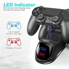 img 3 attached to Upgraded PS4 Controller Charging Dock by OIVO - Fast-Charging Station for Playstation 4 Dualshock 4 Controllers