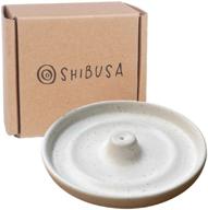 shibusa ceramic incense holder minimalist logo