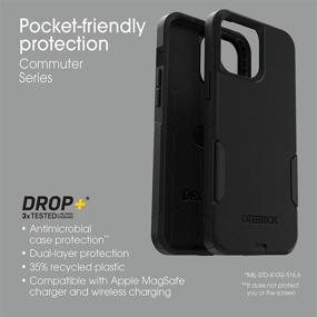 img 1 attached to 📱 OtterBox Commuter Series Case for iPhone 13 Pro Max & iPhone 12 Pro Max - Black: Enhanced Protection for Your Phone