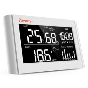 img 4 attached to 🌡️ Temtop P20 White Digital Thermometer and Hygrometer PM2.5 Air Quality Monitor: Accurate Monitoring for Ultimate Comfort