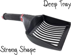 img 1 attached to 🐾 Superior SUREscooper (New and Improved) Heavy Duty Cat Litter Scoop - Ideal for Multiple or Large Cats - Unmatched Strength Over Metal Cat Scoops - Compatible with All Litter Types