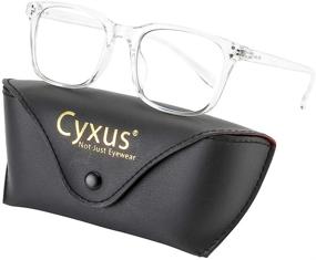 img 3 attached to 👓 Стильные очки Cyxus с блокировкой синего света для женщин: кристальная рамка, прозрачные линзы, защита для работы за компьютером