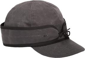 img 4 attached to 🧢 Lightweight Fall Hat - Stormy Kromer Waxed Cotton Cap with Earflaps