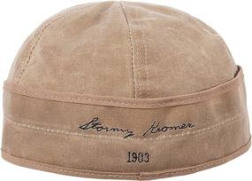 img 2 attached to 🧢 Lightweight Fall Hat - Stormy Kromer Waxed Cotton Cap with Earflaps