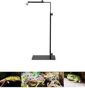 img 4 attached to 🐍 Adjustable Metal Reptile Tank Stand – Heat Light Holder for Aquarium, Terrarium, and Basking, Ideal for Amphibians, Lizards, Tortoises, Snakes, and Other Cold-Blooded Pets...
