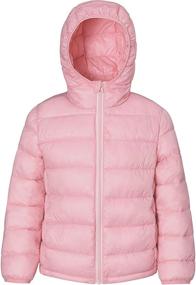 img 4 attached to 🧥 Boys and Girls' Hooded Puffer Coats: Essential Jacket & Coat Collection