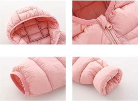 img 1 attached to 🧥 Boys and Girls' Hooded Puffer Coats: Essential Jacket & Coat Collection