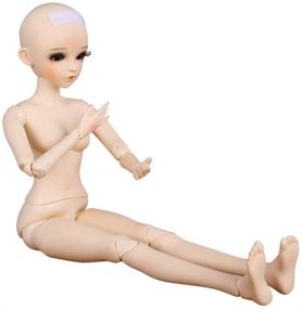 img 3 attached to 👄 UCanaan Персонализированная кукла 1/3 BJD: 24 дюйма шарнирных кукол с базовым макияжем, различными руками и DIY вариантами (коричневые глаза)