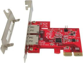 img 1 attached to 💻 Ableconn PEX-SA130 2-портовая карта адаптера хоста eSATA III 6 Гбит/с на двух линиях PCIe - AHCI PM карта контроллера PCI 2.0 x2 - набор микросхем ASMedia ASM1062