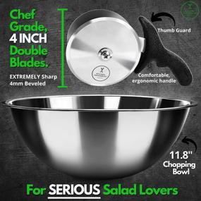 img 3 attached to 🥗 Slice, Dice, and Toss: Discover the Salad Chopper Blade Bowl Ultra Fast!