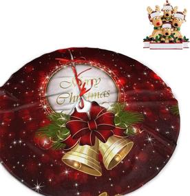 img 4 attached to 🎄 Set of 3 Christmas Tree Skirts & Ornaments: Handcrafted Holiday Party Decorations - Xmas Tree Mat for Exquisite 36/48 Inch Festive Decor - Bring Joy to Your Holiday Celebration
