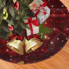 img 2 attached to 🎄 Set of 3 Christmas Tree Skirts & Ornaments: Handcrafted Holiday Party Decorations - Xmas Tree Mat for Exquisite 36/48 Inch Festive Decor - Bring Joy to Your Holiday Celebration