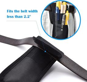 img 1 attached to 🖋️ KATOLK 2 Pcs Belt Pen Holder: Tactical Multifunctional Pencil Pouch for Pens, Rulers, and Scissors, Black