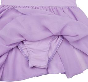 img 2 attached to CHICTRY Girls Basic Camisole Ballet Tutu Dress with Chiffon Ruffles for Gymnastics Leotard Skirt