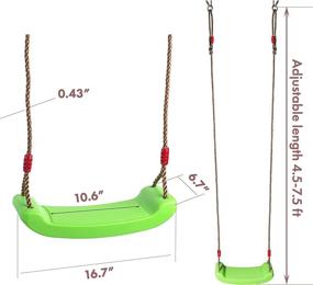 img 2 attached to Cateam Swing Seat: Enhance Your Outdoor Fun with Ultimate Comfort and Safety