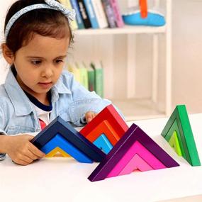 img 2 attached to Lewo Educational Stacking Geometry Building Set