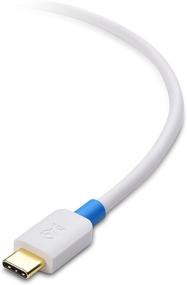 img 2 attached to 🔌 USB C to USB C Cable (USB-C Cable) - Cable Matters 6.6 Feet White | Supports 60W Charging for Samsung Galaxy S10, S9, S8, Note 9, 8, LG G6, V30, Nintendo Switch, Google Pixel, Nexus 5X, 6P & More