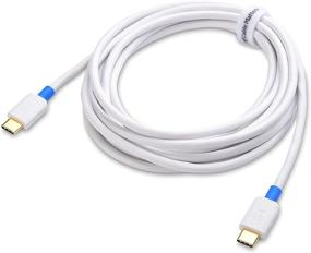 img 3 attached to 🔌 USB C to USB C Cable (USB-C Cable) - Cable Matters 6.6 Feet White | Supports 60W Charging for Samsung Galaxy S10, S9, S8, Note 9, 8, LG G6, V30, Nintendo Switch, Google Pixel, Nexus 5X, 6P & More