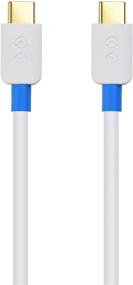 img 1 attached to 🔌 USB C to USB C Cable (USB-C Cable) - Cable Matters 6.6 Feet White | Supports 60W Charging for Samsung Galaxy S10, S9, S8, Note 9, 8, LG G6, V30, Nintendo Switch, Google Pixel, Nexus 5X, 6P & More