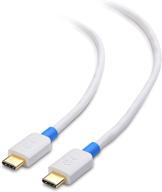 🔌 usb c to usb c cable (usb-c cable) - cable matters 6.6 feet white | supports 60w charging for samsung galaxy s10, s9, s8, note 9, 8, lg g6, v30, nintendo switch, google pixel, nexus 5x, 6p & more logo