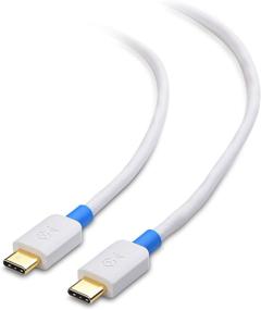 img 4 attached to 🔌 USB C to USB C Cable (USB-C Cable) - Cable Matters 6.6 Feet White | Supports 60W Charging for Samsung Galaxy S10, S9, S8, Note 9, 8, LG G6, V30, Nintendo Switch, Google Pixel, Nexus 5X, 6P & More