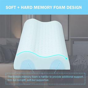 img 3 attached to 🛏️ Orthopedic Contour Memory Foam Pillow: Neck Pain Relief for Back, Stomach, Side Sleepers