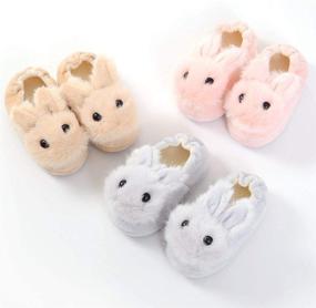 img 3 attached to DADAWEN Toddler Slippers: Cute Cartoon Animal Boys' Shoes for Comfort and Style