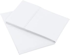 img 3 attached to 🛏️ Standard White Pillow Cases – Set of 2, Amazon Basics, 400 Thread Count Cotton
