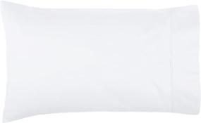 img 2 attached to 🛏️ Standard White Pillow Cases – Set of 2, Amazon Basics, 400 Thread Count Cotton