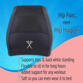 img 3 attached to Alki Active Hip Pain Relief Band for Women - Premium Hip Support & Compression Wrap with Pocket (X-Large)