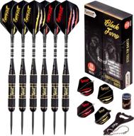 🎯 ignatgames steel tip darts set - premium darts with sleek case and darts guide, darts steel tip set with durable aluminum shafts + rubber o'rings + bonus flights + darts sharpener and wrench. logo