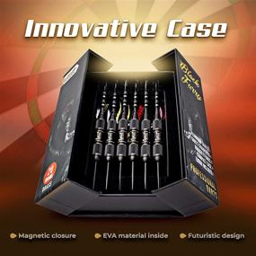 img 2 attached to 🎯 IgnatGames Steel Tip Darts Set - Premium Darts with Sleek Case and Darts Guide, Darts Steel Tip Set with Durable Aluminum Shafts + Rubber O'Rings + Bonus Flights + Darts Sharpener and Wrench.