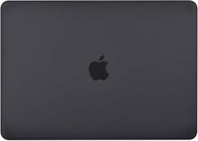 img 2 attached to 🖥️ UESWILL MacBook Pro 16 inch Case Cover Black: Smooth Matte Hard Shell, Touch Bar & USB-C, Model A2141, 2019 2020 Release