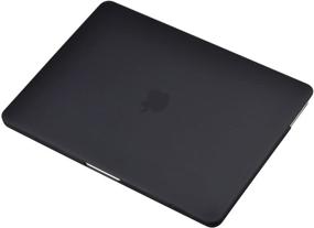 img 1 attached to 🖥️ UESWILL MacBook Pro 16 inch Case Cover Black: Smooth Matte Hard Shell, Touch Bar & USB-C, Model A2141, 2019 2020 Release