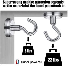 img 2 attached to 🧲 Versatile Magnetic Hanging System: FINDMAG Kitchen Workplace Industrial Hardware and Hooks