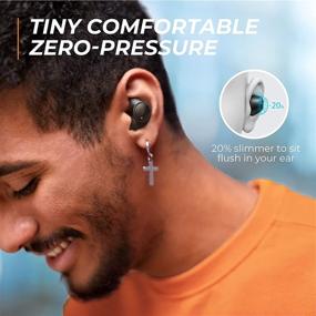 img 1 attached to 🎧 IPX8 Waterproof Sport Wireless Earbuds Bluetooth Headphones, G10 Game Mode Bluetooth Earbuds with USB-C Charging, 36H Playtime, Precise Touch Control, Twin & Mono Mode
