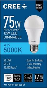 img 2 attached to Cree Lighting A19 75W P1 50K E26 U1 Dimmable 1 Pack