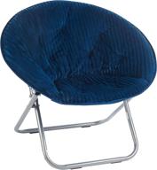 🪑 navy corduroy saucer chair by urban shop логотип