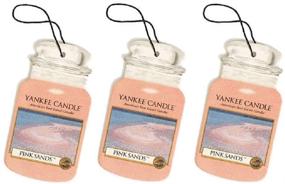 img 1 attached to 🚗 Set of 3 Yankee Candle Car Jar Pink Sands Air Fresheners - Enhance your Vehicle's Ambience!
