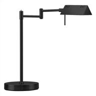 💡 o'bright led pharmacy table lamp - full range dimming, 12w led, 360 degree swing arms - desk, reading, craft, work lamp - etl tested - black logo
