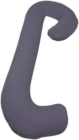 img 1 attached to 🛌 Leachco Snoogle Chic Jersey Cover in Sky Gray: Ultimate Comfort and Style
