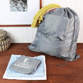 img 3 attached to 🧳 Grey Suitcase for Travel with Laundry Compartment – Compact and Convenient