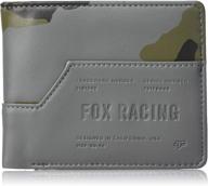 ultimate convenience: fox racing standard corner wallet for seamless organization logo