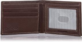 img 1 attached to Timberland Slimfold Black Leather Wallet: Sleek and Stylish Accessory