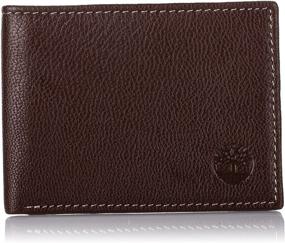 img 4 attached to Timberland Slimfold Black Leather Wallet: Sleek and Stylish Accessory
