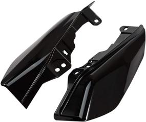 img 1 attached to 🔥 Enhance Airflow & Style with PBYMT Mid Frame Air Deflector for Harley Touring Road King Street Electra Glide 2017-2020 (Vivid Black)