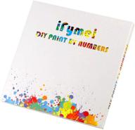 diy canvas painting kit 16 x 20 inch - colorful dinosaurs | ifymei paint by numbers for kids, adults & beginners - perfect gift logo